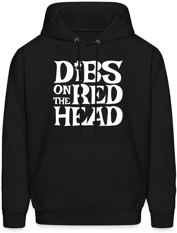 Spreadshirt Dibs On The Redhead | Funny St. Patricks Day Men's Hoodie