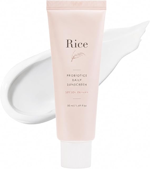 Rice Probiotics Relief Sunscreen,Relief Sun Rice + Probiotics SPF 50 + PA++++, Lightweight Hydrating Sunscreen Skin Fast Absorbing No White Cast Daily UV Protects & Hydrates Skin Korean Skincare 50ml