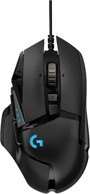 Logicool G Gaming Mouse G502 Wired USB Connection Mouse HERO 25K Sensor G502RGBhr LIGHTSYNC RGB 11 Program Buttons FPS / MMO / RPG Black PC Windows Mac Authentic Japanese Product Final Fantasy XIV