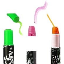 Hair Chalk Green Apple, Orange & Bubble Gum Temporary Washable Hair Color Pens Non-Toxic, Easy to Apply Perfect for Parties, Festivals, Cosplay & Creative Hair Styles