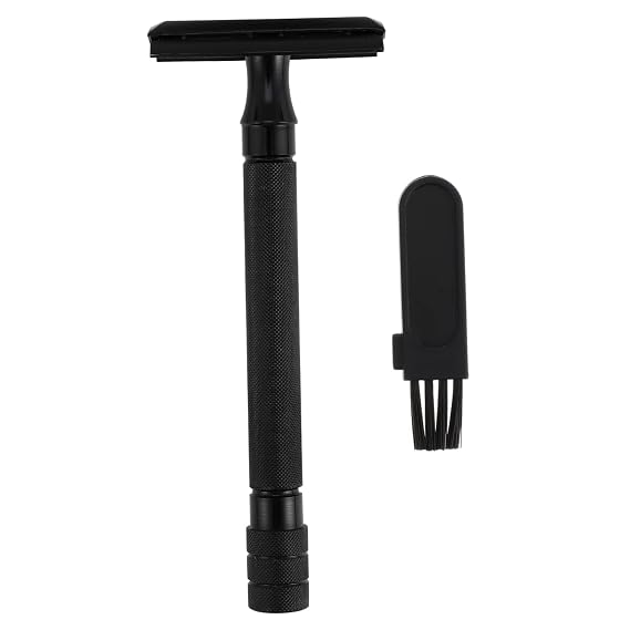 Double Safety for Men Ergonomic Manual Shaving Tool -cut Design for Close Safe Shave Vintage Style Blade Not Included