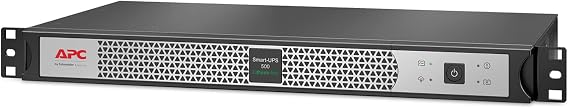 APC Smart-UPS, Lithium-ion UPS, Rackmount 1U, 120V, 4X NEMA 5-15R Outlets, SmartConnect Port, Short Depth SCL500RM1UC, Black