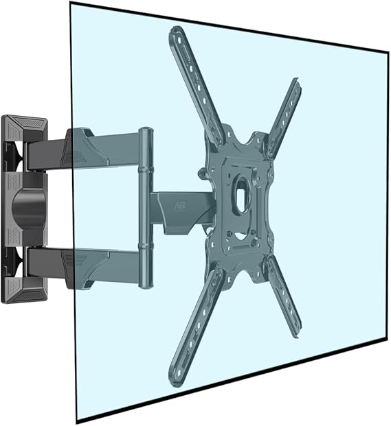 NB North Bayou TV Wall Mount, Full Motion TV Wall Bracket for Most 32-55 Inch TV/Flat Screen/LED/Monitors, Swivel Tilt with Articulating Arms, Rotating, Max VESA 400x400mm up to 60lbs