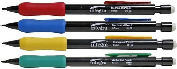 Integra Grip Mechanical Pencil, Refillable, 0.5mm, Assorted (ITA36152)