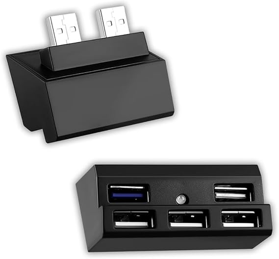 OSTENT USB 2.0 3.0 Hub Host Port Extend Adapter for Sony PlayStation 4 PS4 Pro Console