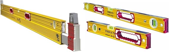 Stabila Extendable Plate to Plate Level (35712) and 48-Inch & 16-Inch Aluminum Box Beam Level Set (37816)