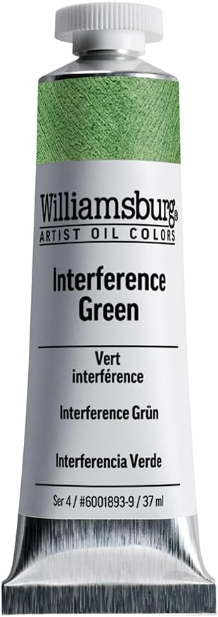 Williamsburg Artist Oil Colors, Interference Green, 37 ml Tube
