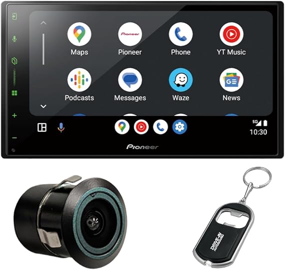 Pioneer DMH-W3050NEX 6.8" 2-DIN Digital Multimedia Receiver with Bluetooth and Backup Bullet Camera