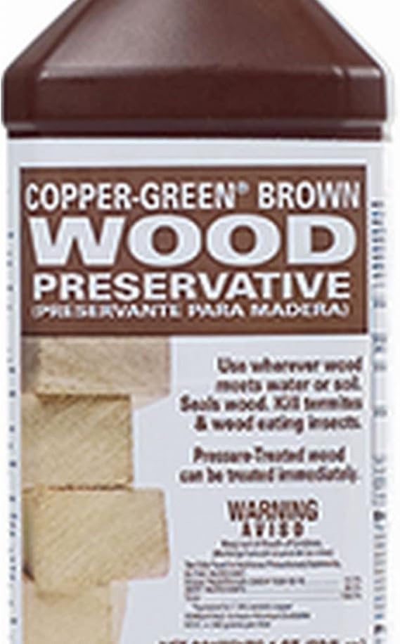 Green Products 33004 Copper Brown Wood Preservative for Surface Protection, 1-Quart