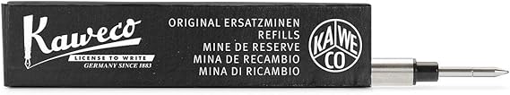 Kaweco Euro Rollerball Pen Refills 0.7 mm Black | for Kaweco Dia2, Perkeo & Student Series | 0.7 mm (Fine)
