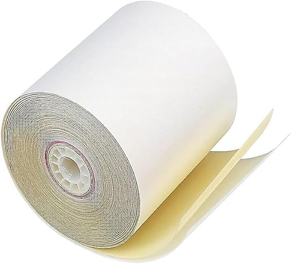 PM Company Perfection Carbonless Paper Rolls, 3-inch x 90', 50/Carton (07706)