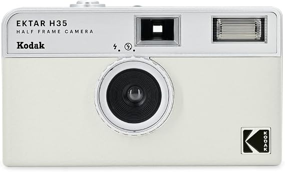 KODAK EKTAR H35 Half Frame Film Camera (Off-white, Single)