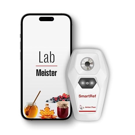 SmartRef Digital Refractometer by Anton Paar Brix Meter for Honey, Maple Syrup, Jam & Jelly | Honey Moisture, Water in Honey, Sugar Content Analysis, Beekeeping | Bluetooth, ATC, High-Precision