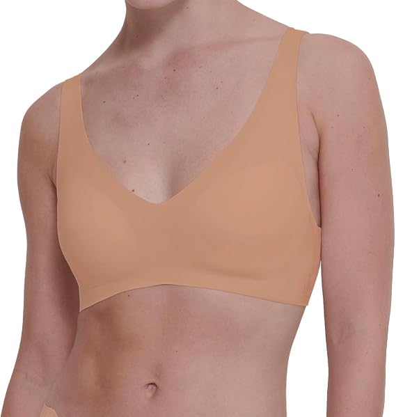 Sloggi Zero Feel Soft Bra Non Wired Soft Cup Hook & Eye Bra Seamless Lingerie
