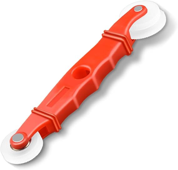Window Screen Spline Roller Tool, 21cm Portable Handheld Screen Rolling Tool with Nylon Handle & Wheel for Door Window Screen Installation & Replacement