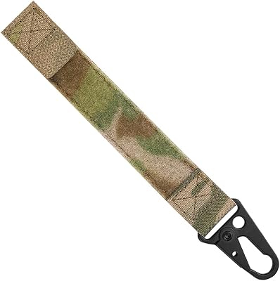 KRYDEX Utility Hook with Aluminum Carabiner and Hook & Loop MOLLE Strap