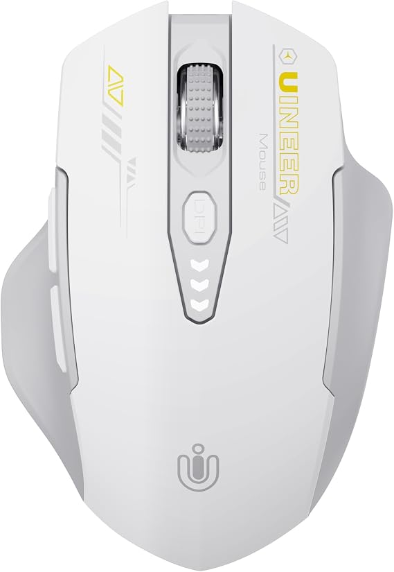 Uineer Bluetooth Mouse, Tri-Mode Wireless, Rechargeable, 3-Device Switch