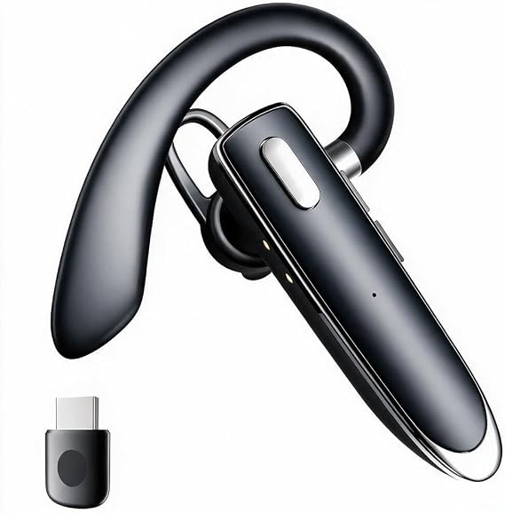 Bluetooth Headset with USB Dongle,Wireless Headset with Mic for Work