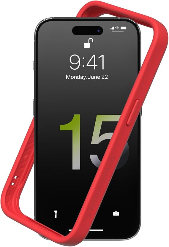 RhinoShield Mod NX Bumper Phone Case for iPhone 15 Pro | Bumper Case without Backplate, Ultra-Slim Design, Minimalist Style, Military Grade Drop Protection