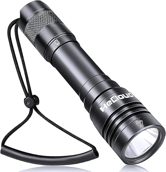 3000LM IPX8 Waterproof Diving Flashlight 4 Modes Scuba Dive Light