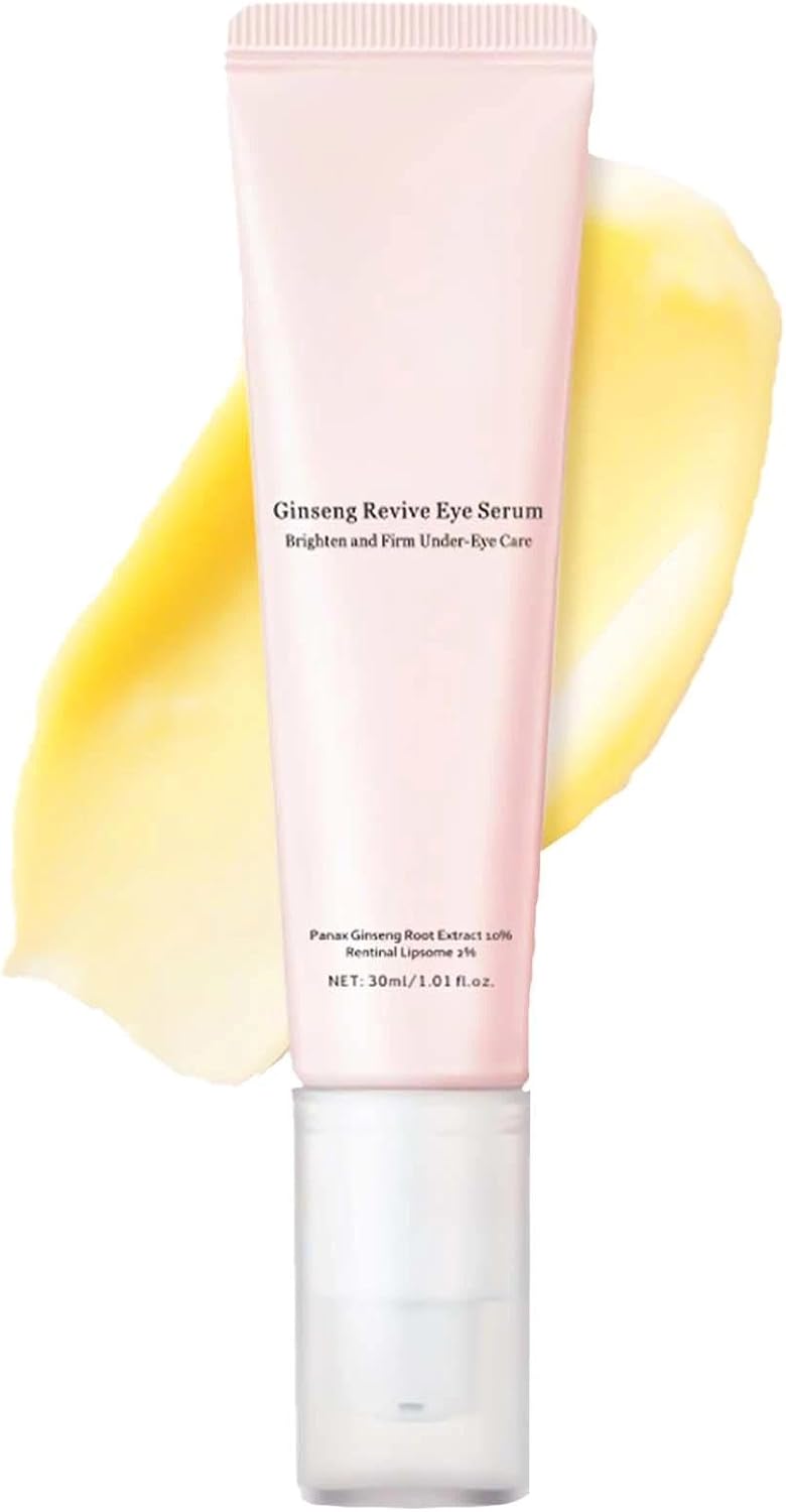 Revive Eye Serum with Ginseng & Retinal – Dark Circle & Puffiness Reducer, Anti-Wrinkle & Anti-Aging Eye Cream for Under Eyes, Bags Remover for All Skin Types