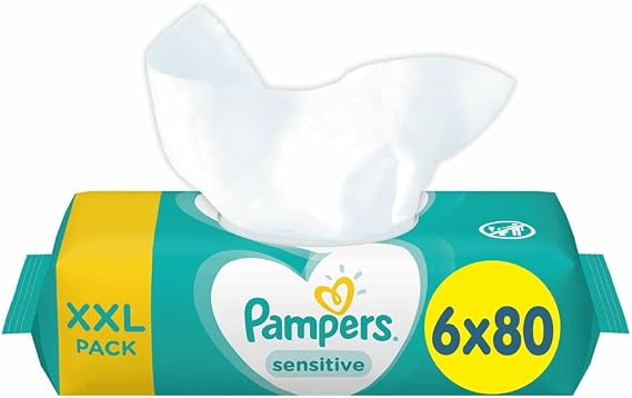 Pampers 81687207 Sensitive Bebek Islak Bez, Beyaz