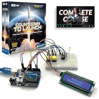 LINGO Countdown to Launch STEM Coding Kit - Build, Code & Explore Rocket Launch Concepts - Science Kits for Ages 13 Years for Birthdays & Holidays