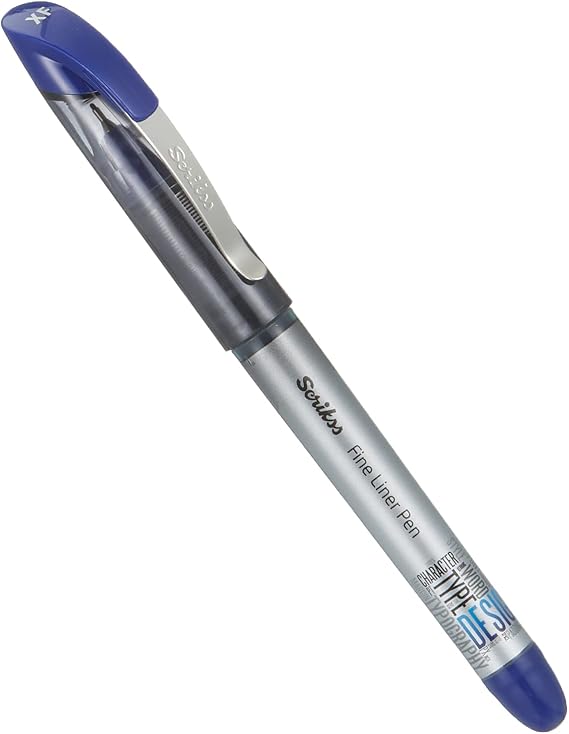 Scrikss Office Fl68 Fine Liner Kalem Mavi 0.6 mm
