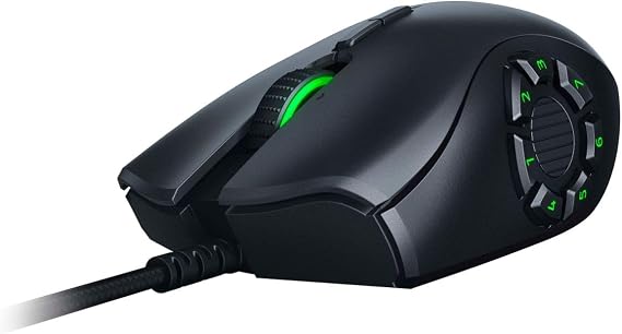 Razer Naga Trinity Gaming Mouse: 16,000 DPI Optical Sensor - Chroma RGB Lighting - Interchangeable Side Plate w/ 2, 7, 12 Button Configurations - Mechanical Switches