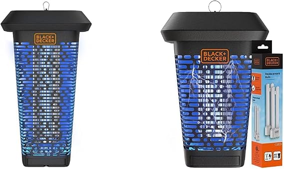 BLACK+DECKER Bug Zapper & Fly Trap + Bug Zapper Indoor - Mosquito Killers with UV Protection