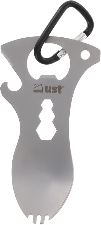 ust Spork Multi-Tool with Durable, Compact Construction, Can Opener, Bottle Opener, Screwdriver and Multi-Hex Wrench for Camping, Travel and Outdoor Survival