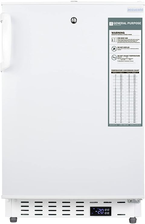 Accucold 2.47 cu.ft. Undercounter Freezer, Capacity, White - ADA305AF