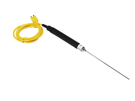 Sper Scientific Type K Immersion Thermometer Probe (Large) 800061 - High-Accuracy Temperature Sensor with -50C to 400C Range for Liquid and Air Applications