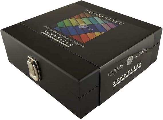SENNELIER Extra-Soft French Half Pastel Professional Artist Box Set, 60-Colors