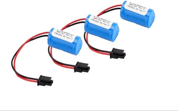3 Pack 3V 1200mAh Replacement PLC Battery for Allen Bradley 1756-BA2 BR2 / 3A-AB