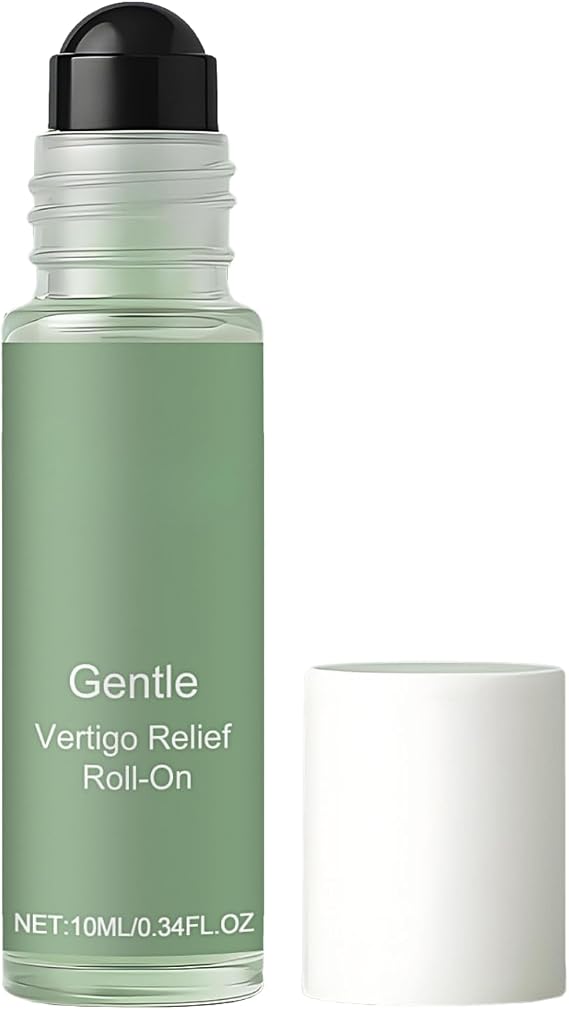 Vertigo Ease Roll On - Peppermint Oil for Vertigo Relief and Daily Care - Dizziness Relief Anti Nausea - Portable Vertigo Relief Easy to Apply