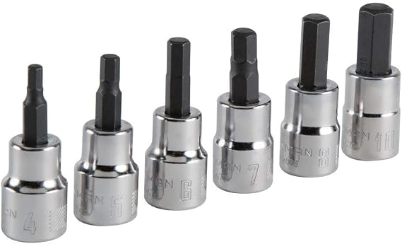 CRAFTSMAN Hex Bit Socket Set, 3/8" Drive, Metric, 6-Piece (CMMT34448)
