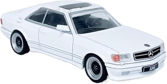 Miniature Display 1:64 Scale for Mercedes-Benz 560 SEC AMG Car Die Cast Model Kit Collection Static Ornaments Simulation Collection