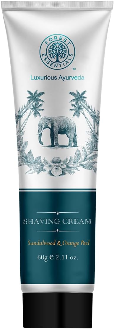 Forest Essentials Shaving Cream Sandalwood & Orange Peel 60g