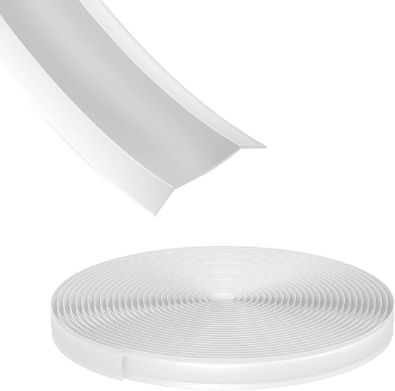 White Vinyl 1" Insert Molding Trim (50ft)