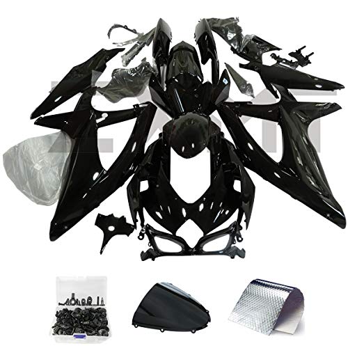 ZXMT Motorcycle Fairing Kit Vivid Black Fairings for Suzuki GSXR 600 GSXR 750 2008-2010 2009