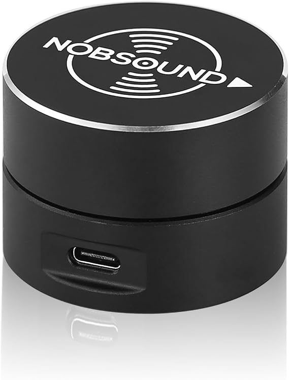 Nobsound USB Volume Control Knob with Mute Function, Compatible with Windows, Mac, Android, iOS, Mini Desktop Audio Controller with Breathing Light (DV-01)