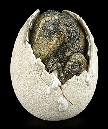 Figuren Shop GmbH Dinosaur Egg Hatching Decorative Figure Dinosaur Dragon