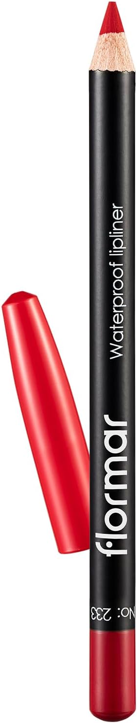 Flormar Waterproof Lipliner, 233 Dramatic Red