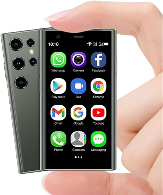 Small Size Cellphone S23 Pro 3G Mini Smartphone 2GB RAM 16GB ROM Android 8.1 Touch Screen Creative Gift for Kid 3.0Inch Small Mobile Phone