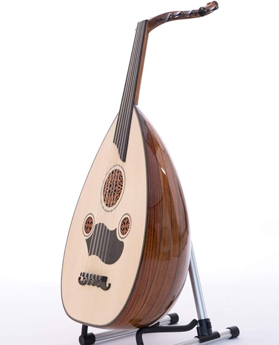 Quality Turkish Oud made of Beautiful Walnut Wood, with Ebony pegs & Kurschner strings. Case & Free rishas included