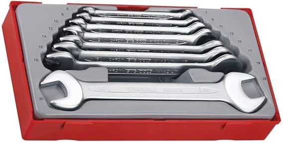 Teng Tools 8 Piece Double Open Ended Wrench Set - TT6208