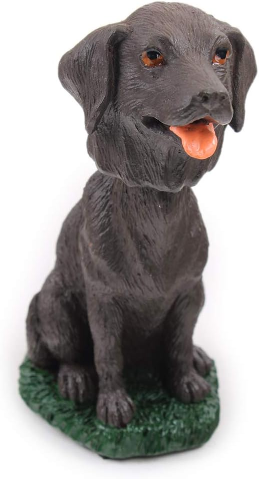 Animal Den Chocolate Lab Dog Bobblehead Figure for Car Dash Desk Fun Accessory
