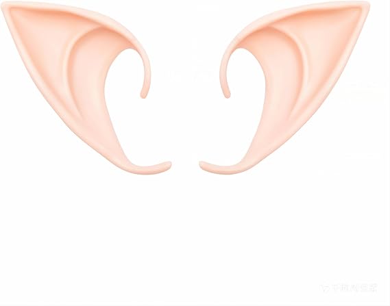 GREAT&LUCKY Cosplay Fairy Pixie Elf Ears - Soft Pointed Tips Anime Party Dress Up Costume Masquerade Accessories for Halloween Christmas Party
