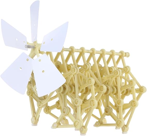 ibasenice Mini Strandbeest Model Kit Wind-Powered Animaris Strandbeest Model Robot DIY Assembly Walker Educational Toy Kit